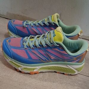 Hoka One One Women's Blue and Pink Athletic Shoes /Worn Once